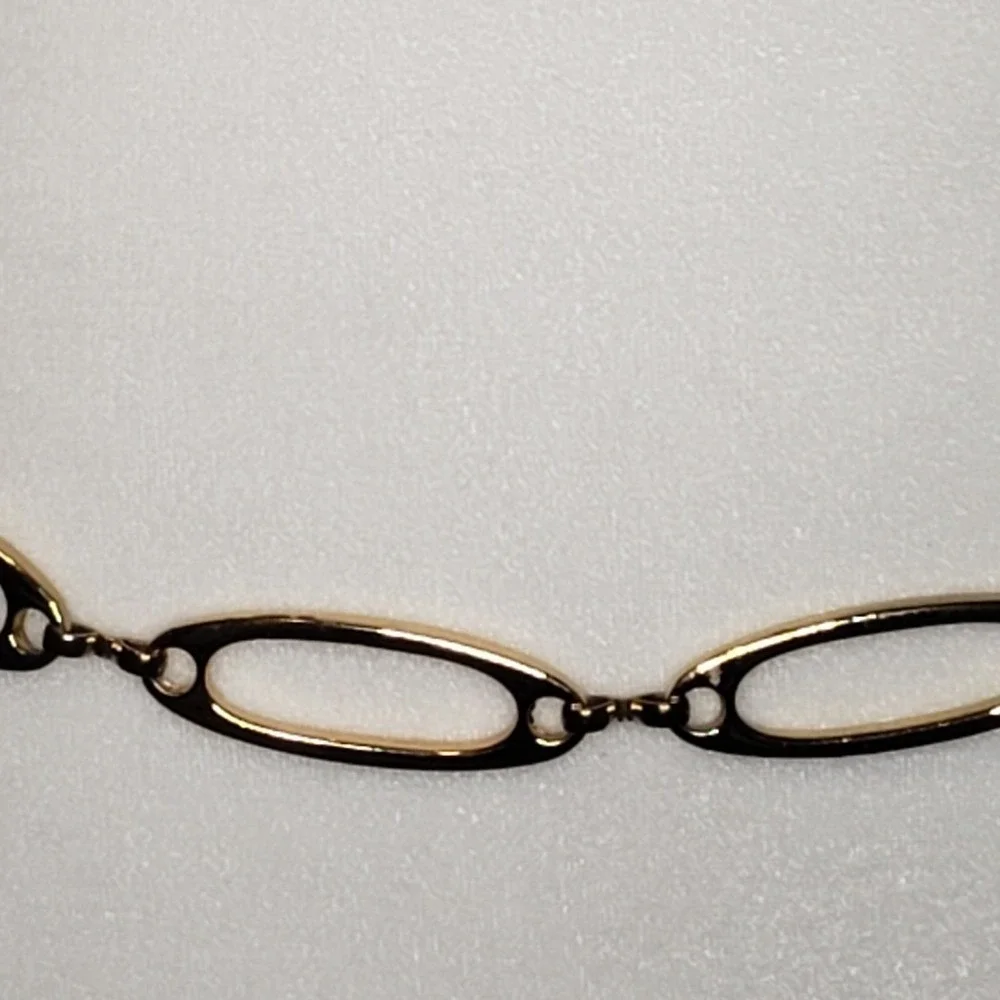 Gold Tone Oval Link Chain Belt Women's Fashion‎ Accessory Accent